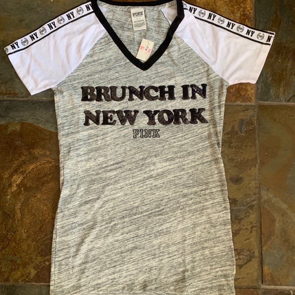 VS Pink New York Bling Tee